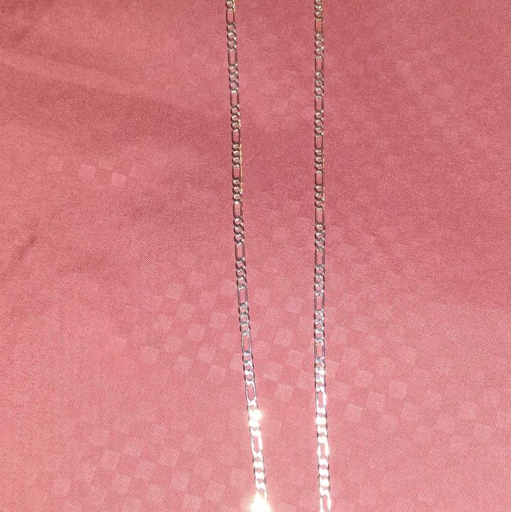 925 silver Figaro chain